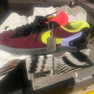 Nike ACRONYM Blazer Low Night Maroon Lemon Venom